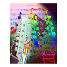 Poster de guitarra y música