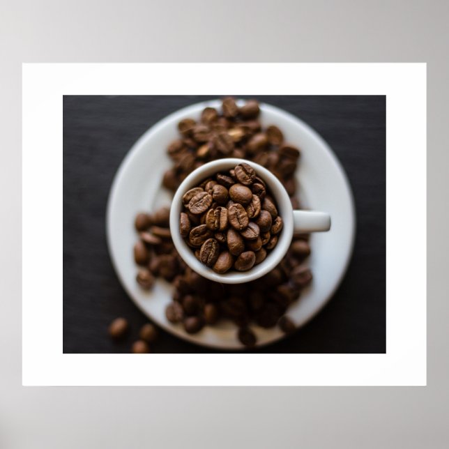 Póster Poster de habas de café (Frente)