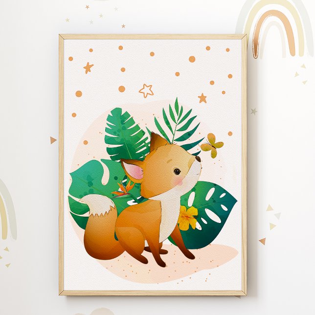 Póster Poster de habitación de niños de Fox Cute (Subido por el creador)