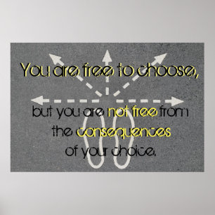 Póster Poster de hacer buenas elecciones
