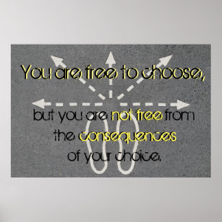 Póster Poster de hacer buenas elecciones