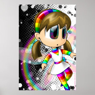 Póster Poster de hadas arcoiris #1