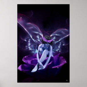 Póster Poster de hadas color de rosa