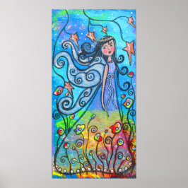 Póster Poster de hadas de belleza alada