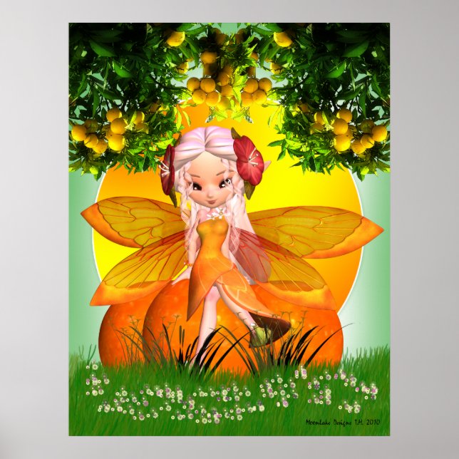 Póster Poster de hadas de Citrus por diseños de monlaca (Frente)