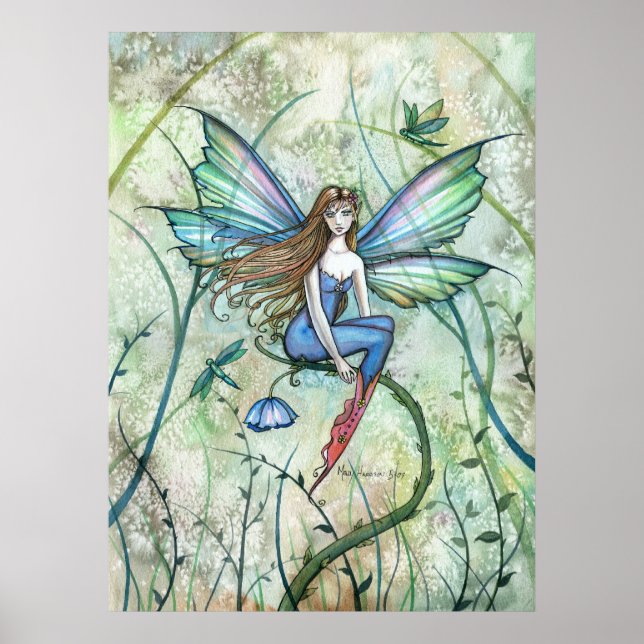 Póster Poster de hadas de flores de jardín impreso por Mo (Frente)