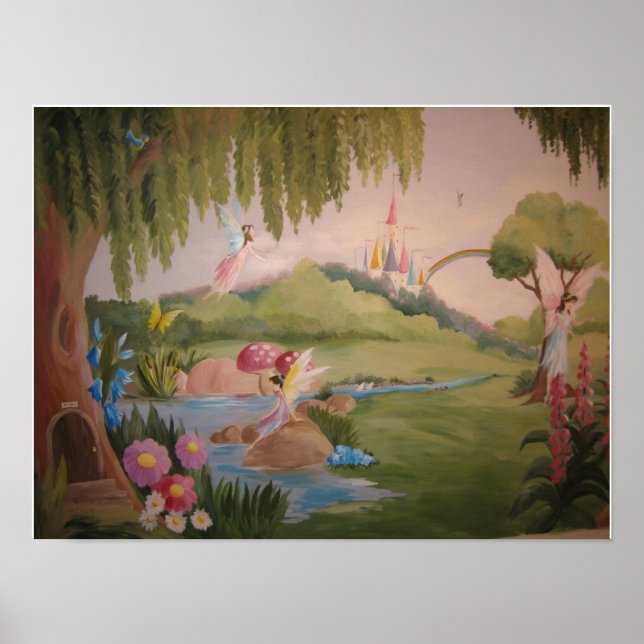 Póster poster de hadas de niñas pequeñas (Frente)