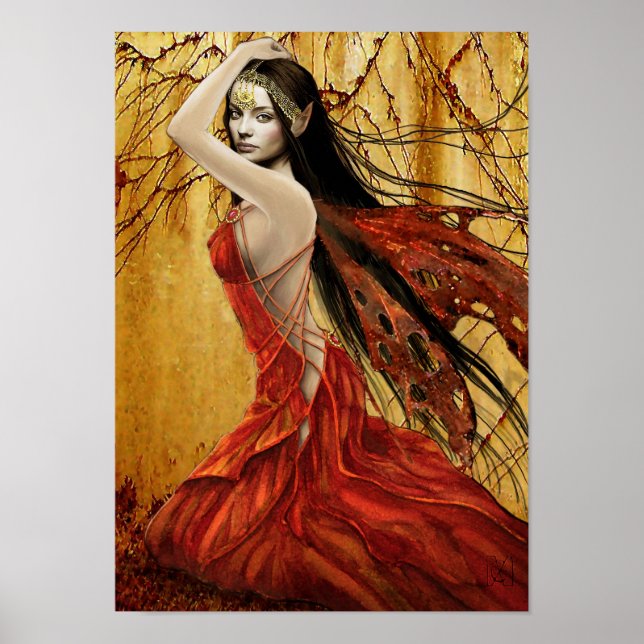 Póster Poster de hadas de otoño (Frente)