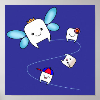 Póster Poster de hadas dental