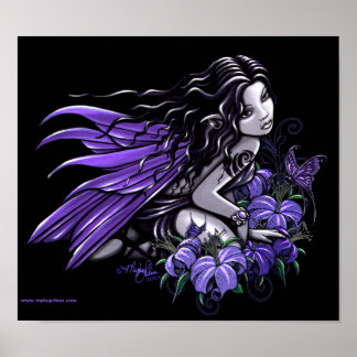 Póster poster de hadas violeta "Little Blue"