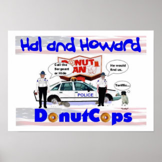 Póster Poster de Hal y Howard Donut Cops