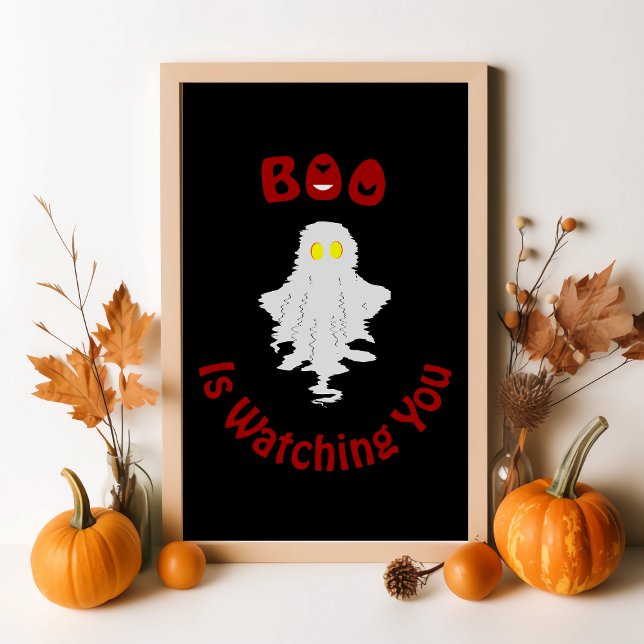Póster Poster de Halloween | Boo Te Está Vigilando (Subido por el creador)