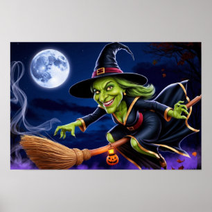 Póster Poster de Halloween/Brujas