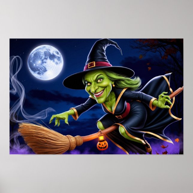 Póster Poster de Halloween/Brujas (Frente)