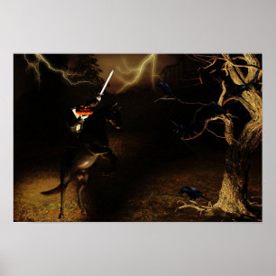 Póster Poster de Halloween del jinete sin cabeza