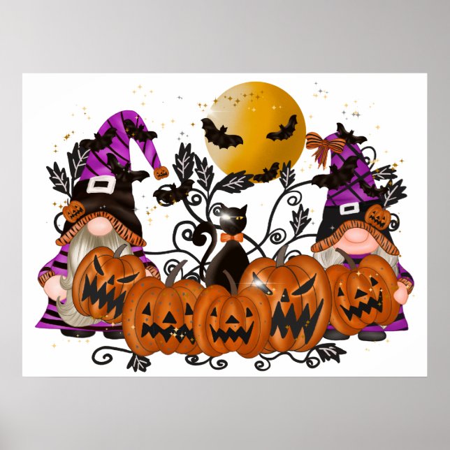 Póster Poster de Halloween Gnomes (Frente)