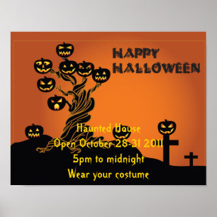 Póster Poster de Halloween Party