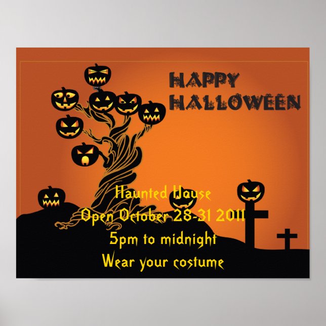 Póster Poster de Halloween Party (Frente)