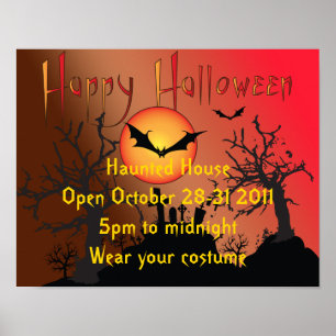 Póster Poster de Halloween Party