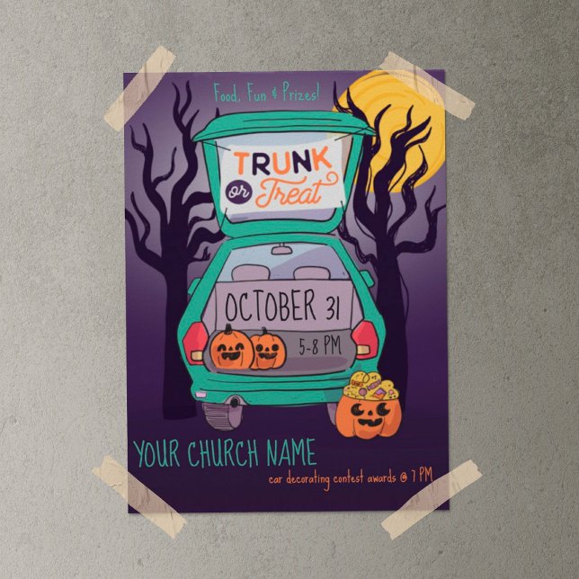 Póster Poster de Halloween, Personalizado de malla o trat (Subido por el creador)