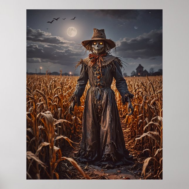 Póster Poster de Halloween Scarecrow (Frente)
