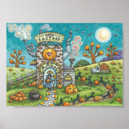 Póster Poster DE Halloween WITCH & BLACK CATS PIE FACTORY