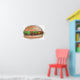 Póster Poster de hamburguesa de color agua (Nursery 1)
