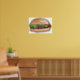 Póster Poster de hamburguesa de color agua (Living Room 2)