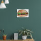 Póster Poster de hamburguesa de color agua (Living Room 1)