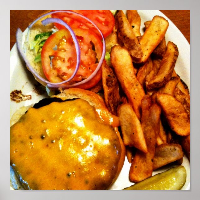 Póster Poster de hamburguesas (Frente)