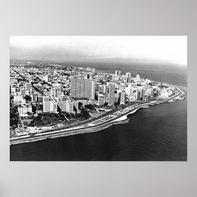 Póster Poster de Havana Skyline 1957 (Frente)