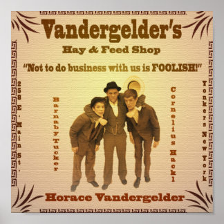 Póster Poster de Hay & Feed Shop de Vandergelder