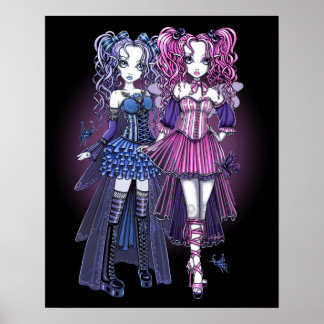 Póster Poster de Haylee y Maegan Gothic Fairies
