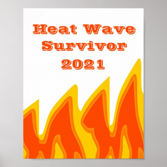 Póster Poster de Heat Wave Survivor 2021 (Frente)