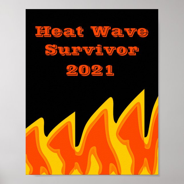 Póster Poster de Heat Wave Survivor 2021 (Frente)