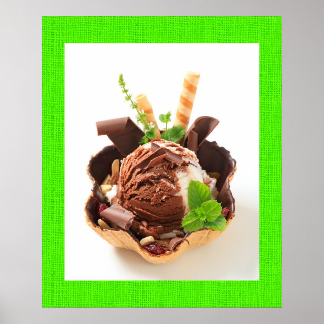 Póster Poster de helados decorosos (Frente)