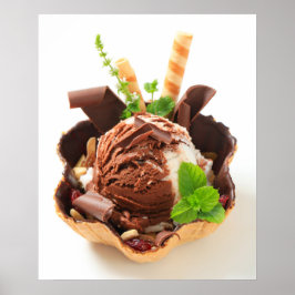 Póster Poster de helados decorosos