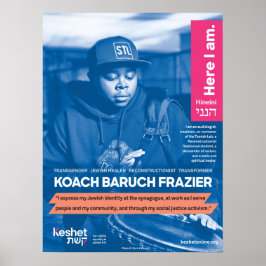 Póster POSTER de Héroes Judíos LGBTQ - Koach Baruch Frazi