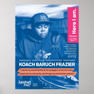 Póster POSTER de Héroes Judíos LGBTQ - Koach Baruch Frazi