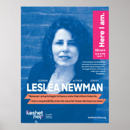 Póster POSTER de Héroes Judíos LGBTQ - Leslea Newman