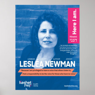 Póster POSTER de Héroes Judíos LGBTQ - Leslea Newman