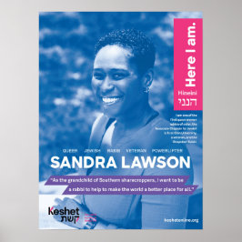 Póster POSTER de Héroes Judíos LGBTQ - Sandra Lawson