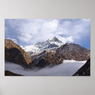 Póster Poster de Himalaya del campo bajo de Everest