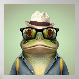 Póster Poster de Hipster de Bullfrog