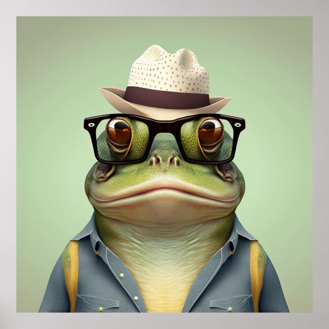 Póster Poster de Hipster de Bullfrog (Frente)