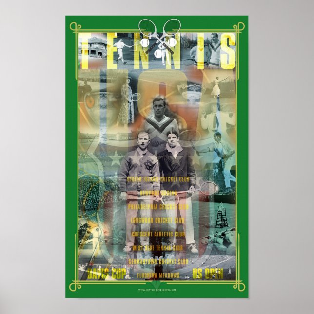 Póster POSTER de Historia del Tenis en Estados Unidos (Frente)
