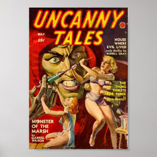 Póster Poster de historietas de cuentos inusuales mayo