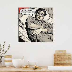 Póster Poster de historietas de los años 50