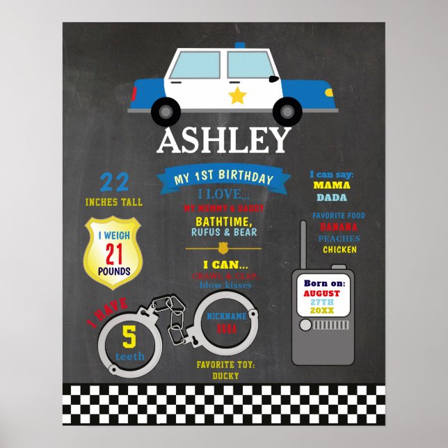 Póster Poster de hitos 1 Policías de Policía (Frente)