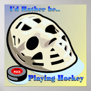 Póster Poster de hockey